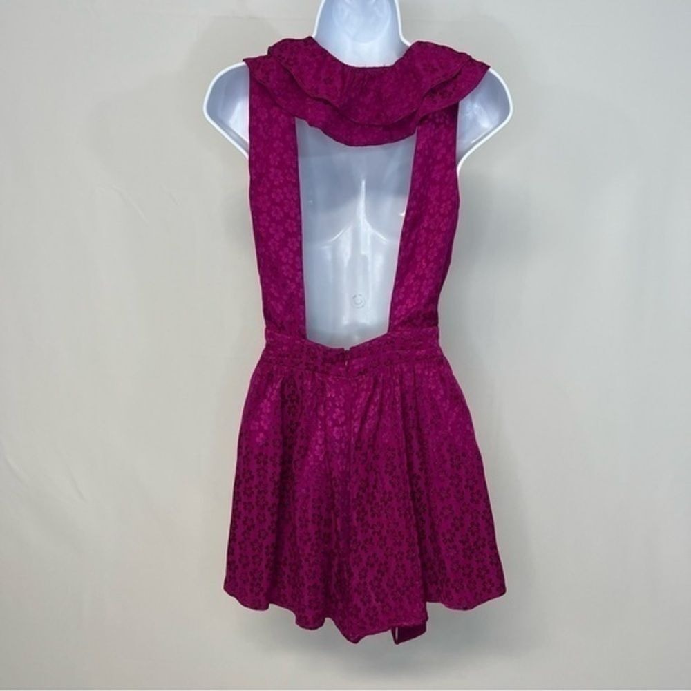 Majorelle Hot Pink Ruffle‎ Romper - Size S - Picture 4 of 6